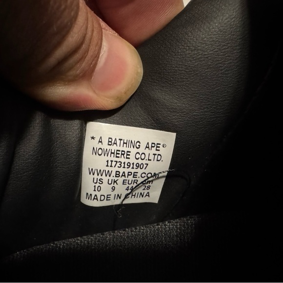 BAPE x Marvel Bapesta Sneakers Size 10 – Rare Collab Blue Red Yellow - Picture 3 of 16